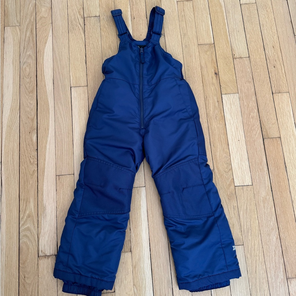 Children's Navy Blue Snow Bib Overalls